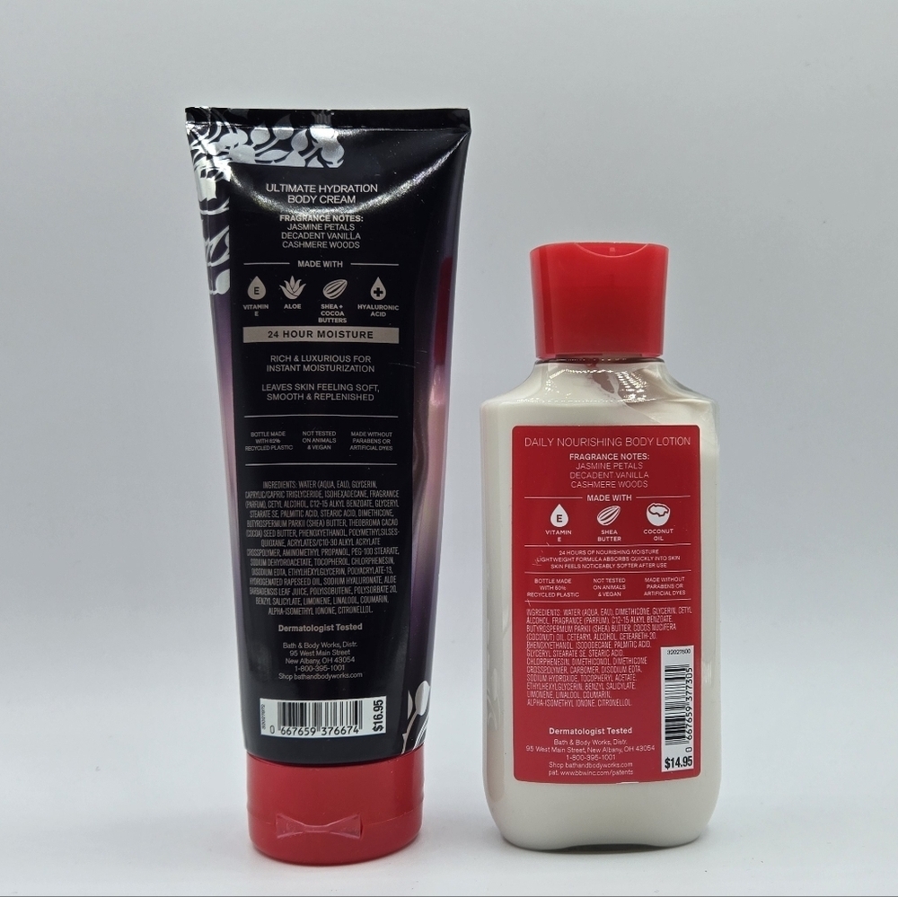 Bath & Body Works Forever Red Vanilla Rum Body Cream and Lotion Set Bundle - Picture 3 of 4